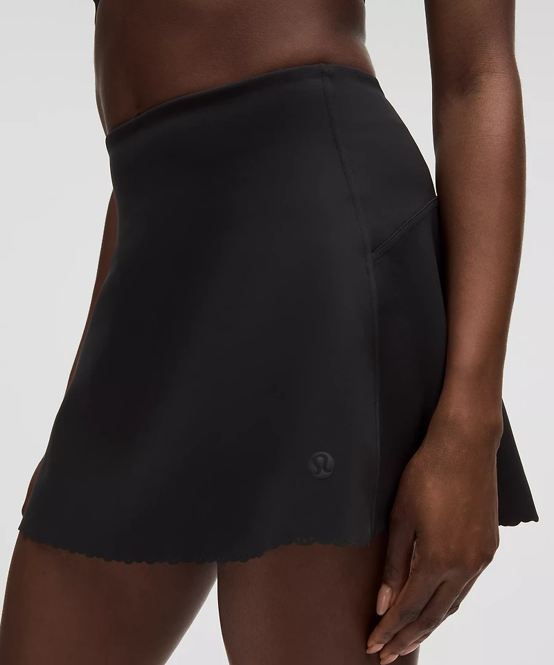 Scallop-Hem High-Rise Tennis Skirt | Women's Skirts