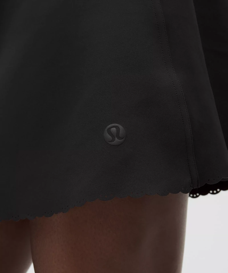 Scallop-Hem High-Rise Tennis Skirt | Women's Skirts