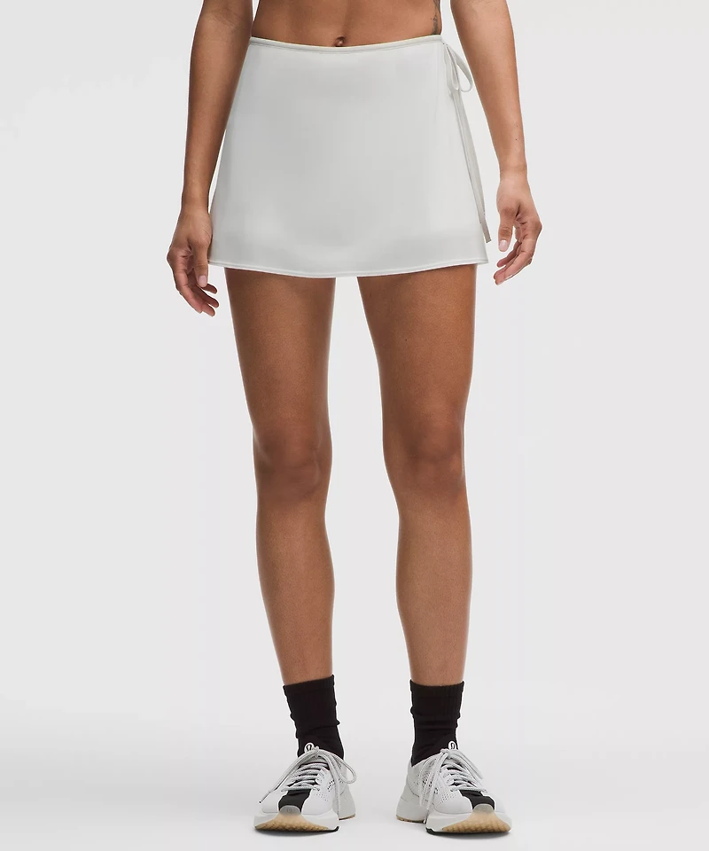 Wrap-Front Mid-Rise Tennis Skirt | Women's Skirts