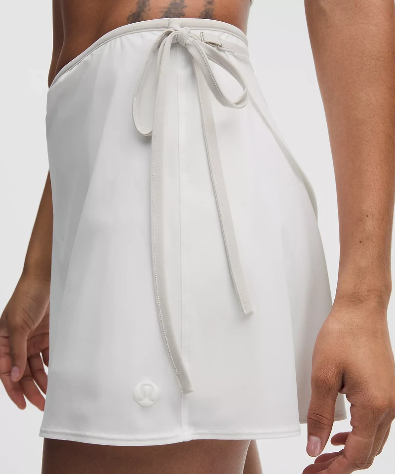 Wrap-Front Mid-Rise Tennis Skirt | Women's Skirts