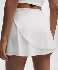 Wrap-Front Mid-Rise Tennis Skirt | Women's Skirts
