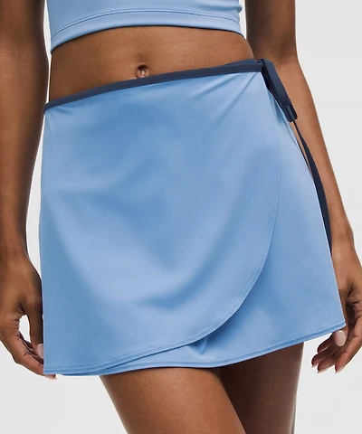 Wrap-Front Mid-Rise Tennis Skirt | Women's Skirts