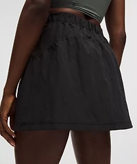 Crinkle Nylon High-Rise Mini Skirt | Women's Skirts