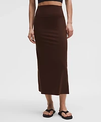 Nulu Slim-Fit High-Rise Maxi Skirt