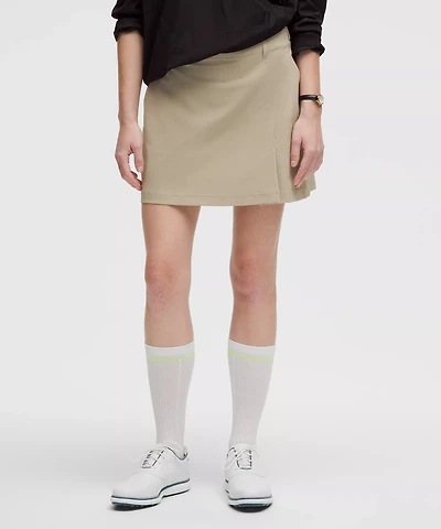 Stretch Twill Front Pleat Golf Skirt