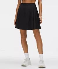Pleated High-Rise Knee-Length Tennis Skirt | Women's Skirts