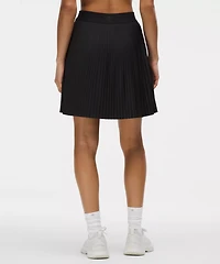 Pleated High-Rise Knee-Length Tennis Skirt | Women's Skirts