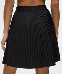 Pleated High-Rise Knee-Length Tennis Skirt | Women's Skirts