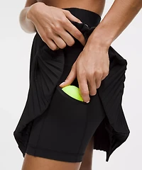 Pleated High-Rise Knee-Length Tennis Skirt | Women's Skirts
