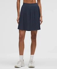Pleated High-Rise Knee-Length Tennis Skirt | Women's Skirts