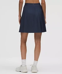 Pleated High-Rise Knee-Length Tennis Skirt | Women's Skirts