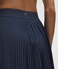 Pleated High-Rise Knee-Length Tennis Skirt | Women's Skirts