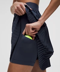 Pleated High-Rise Knee-Length Tennis Skirt | Women's Skirts