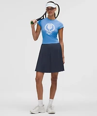 Pleated High-Rise Knee-Length Tennis Skirt | Women's Skirts