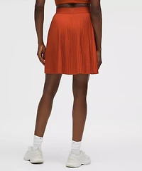 Pleated High-Rise Knee-Length Tennis Skirt | Women's Skirts
