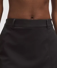 Stretch Twill Front Pleat Golf Skirt