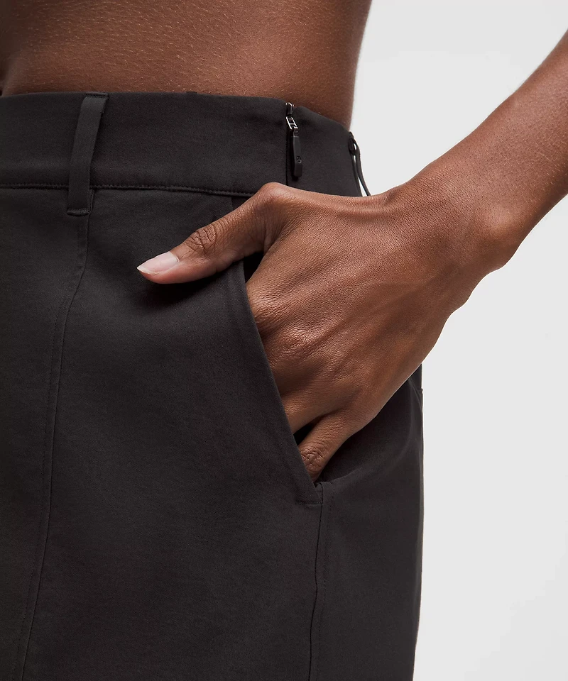 Stretch Twill Front Pleat Golf Skirt