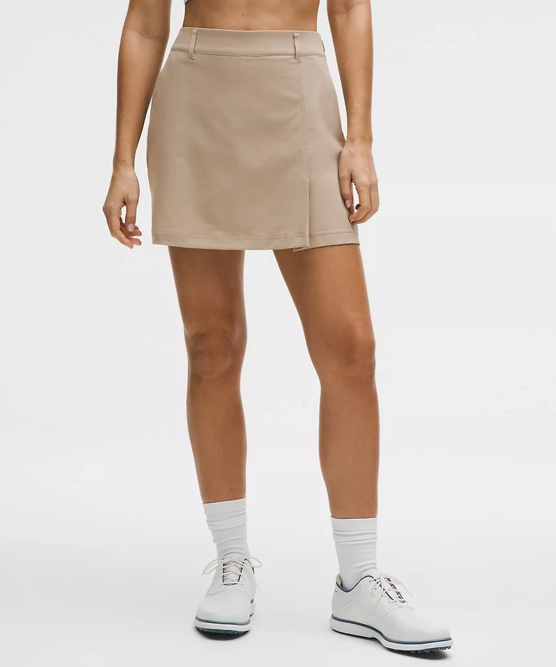 Stretch Twill Front Pleat Golf Skirt