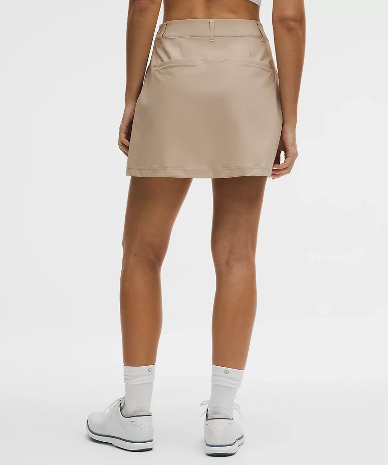 Stretch Twill Front Pleat Golf Skirt