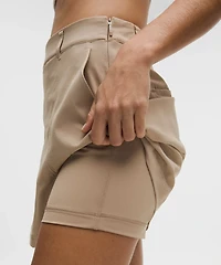 Stretch Twill Front Pleat Golf Skirt