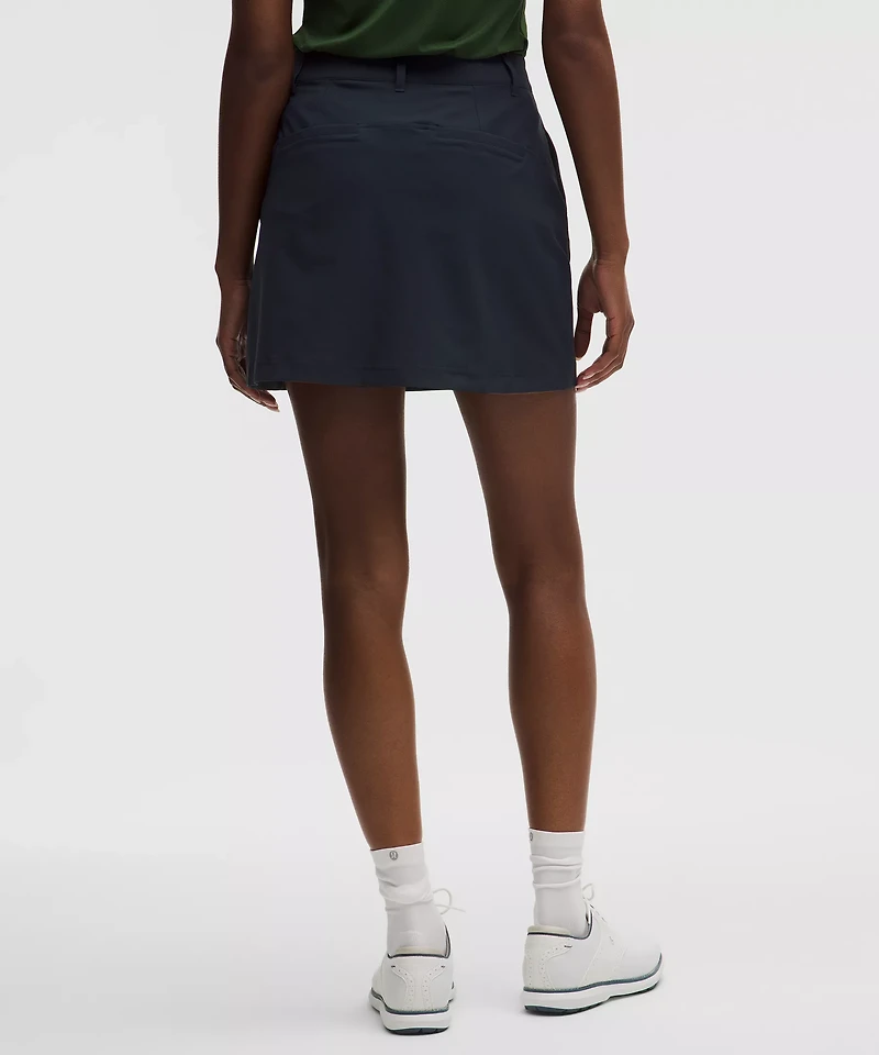Stretch Twill Front Pleat Golf Skirt