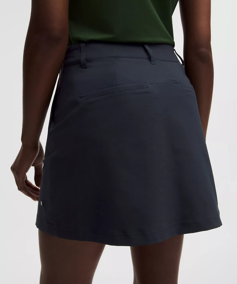 Stretch Twill Front Pleat Golf Skirt
