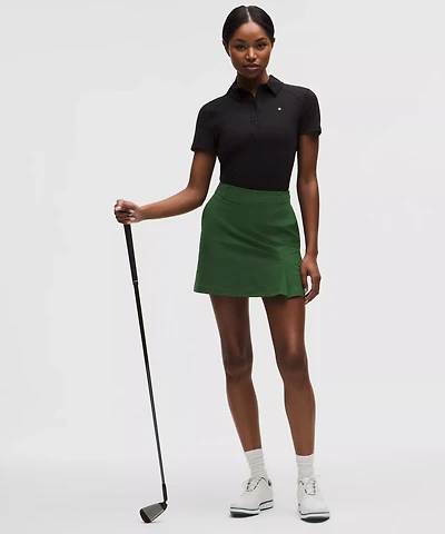 Stretch Twill Front Pleat Golf Skirt