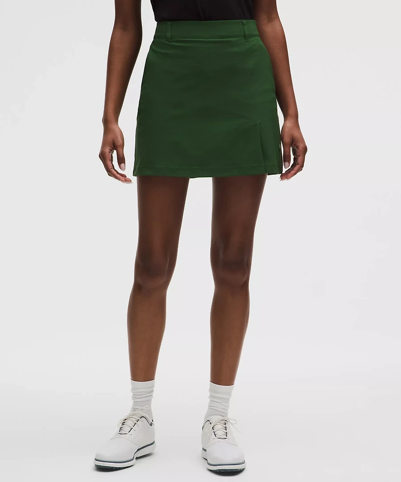 Stretch Twill Front Pleat Golf Skirt