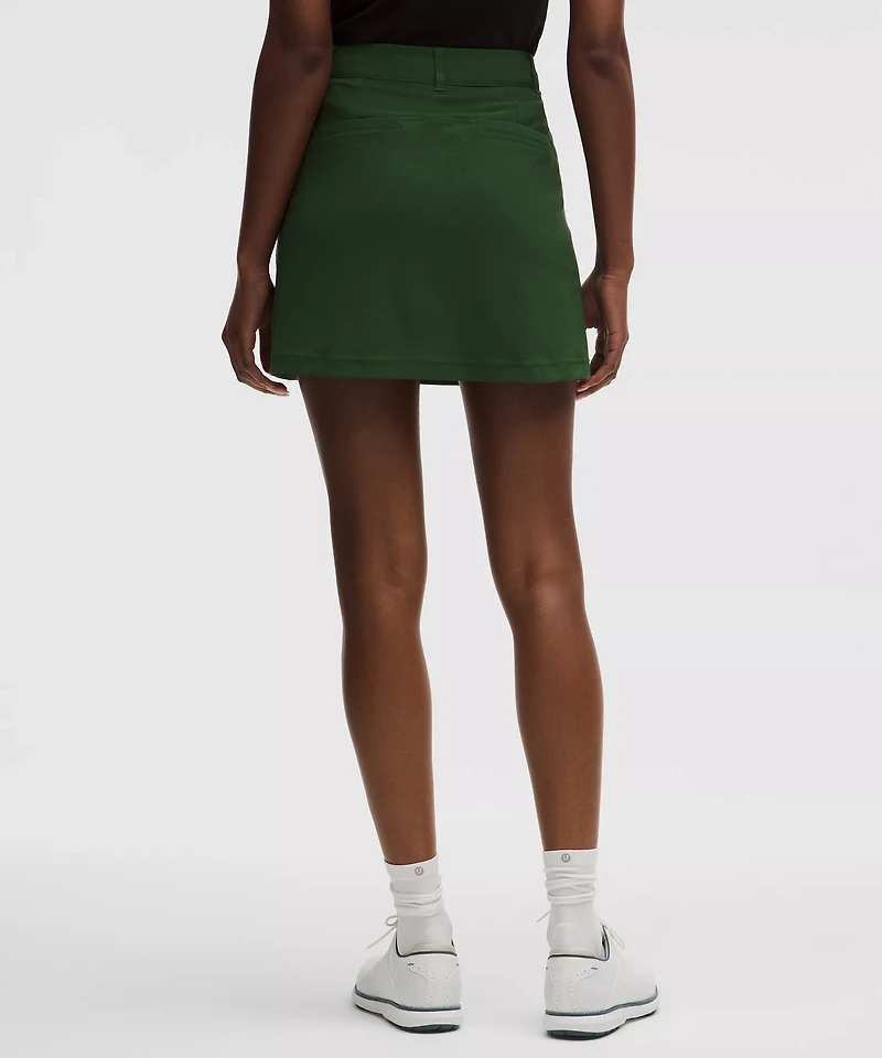 Stretch Twill Front Pleat Golf Skirt