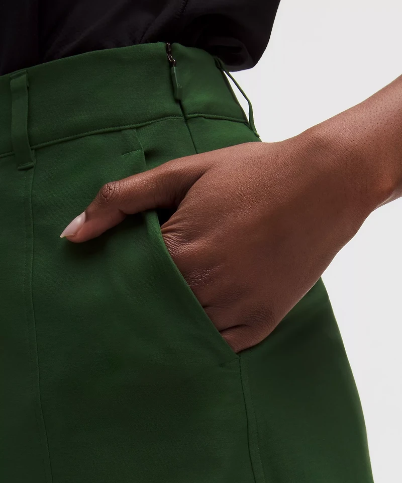 Stretch Twill Front Pleat Golf Skirt