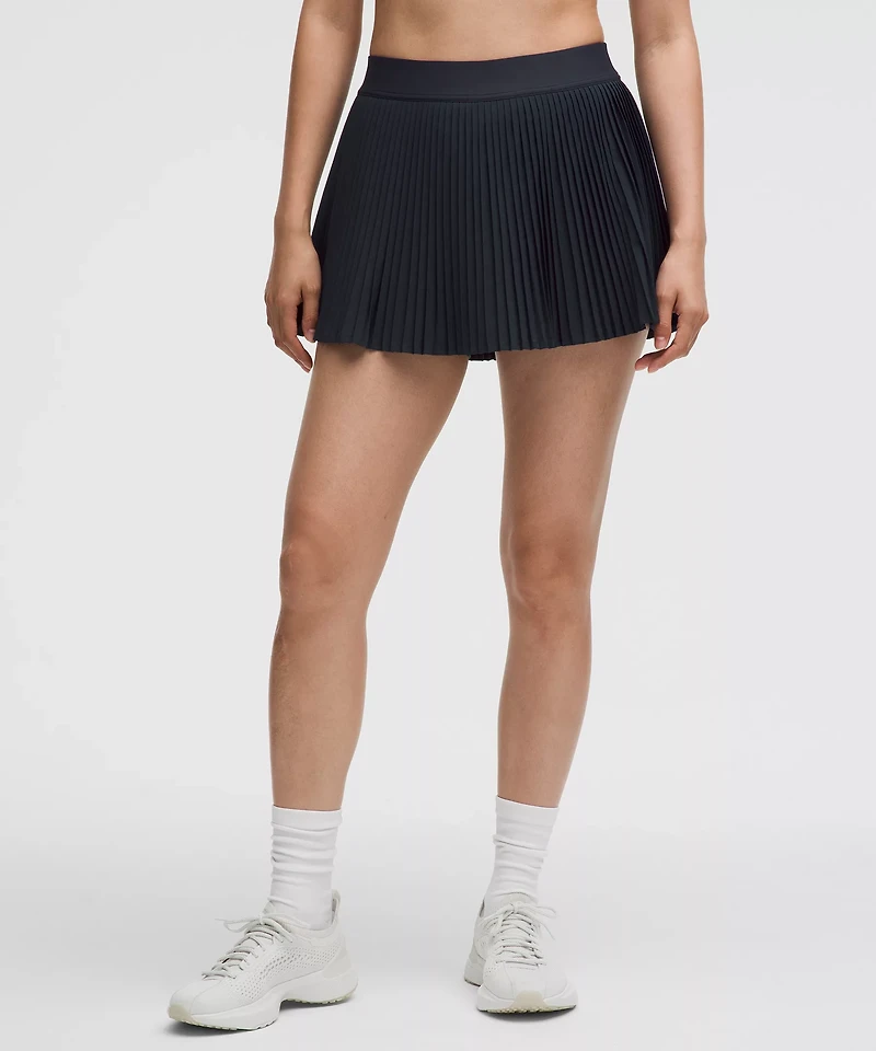 Varsity High-Rise Pleated Tennis Skirt | Women's Skirts