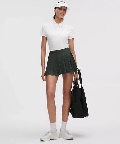Varsity High-Rise Pleated Tennis Skirt | Women's Skirts