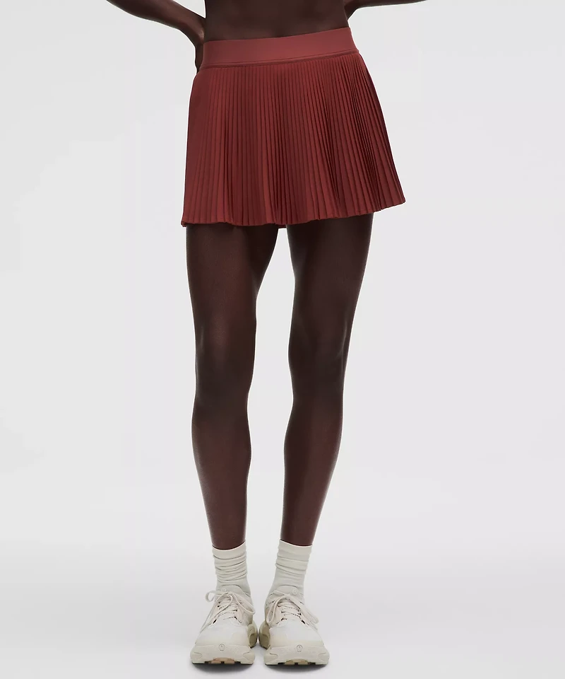 Varsity High-Rise Pleated Tennis Skirt | Women's Skirts
