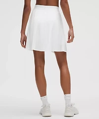 Pleated High-Rise Knee-Length Tennis Skirt | Women's Skirts