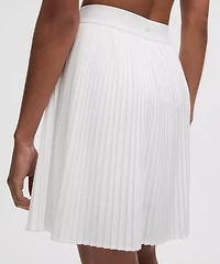 Pleated High-Rise Knee-Length Tennis Skirt | Women's Skirts