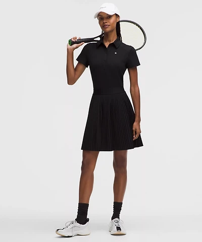 Pleated High-Rise Knee-Length Tennis Skirt | Women's Skirts