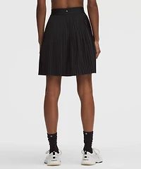 Pleated High-Rise Knee-Length Tennis Skirt | Women's Skirts