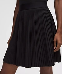Pleated High-Rise Knee-Length Tennis Skirt | Women's Skirts