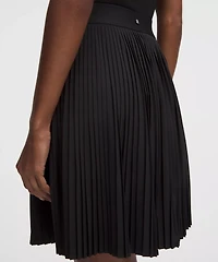 Pleated High-Rise Knee-Length Tennis Skirt | Women's Skirts
