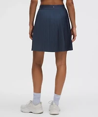 Pleated High-Rise Knee-Length Tennis Skirt | Women's Skirts