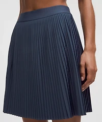 Pleated High-Rise Knee-Length Tennis Skirt | Women's Skirts