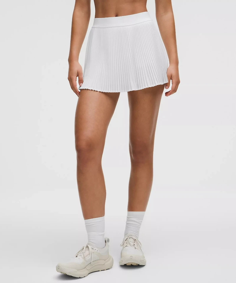 Varsity High-Rise Pleated Tennis Skirt | Women's Skirts