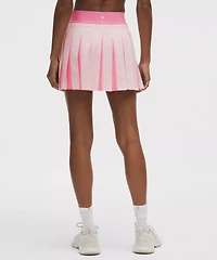Peek-A-Boo Pleat Mid-Rise Tennis Skirt