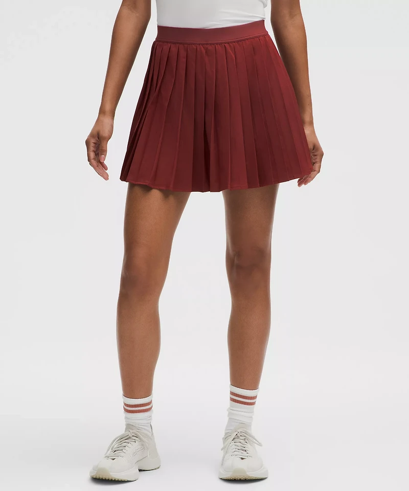 High-Rise Pleated Tennis Skirt *Long | Women's Skirts