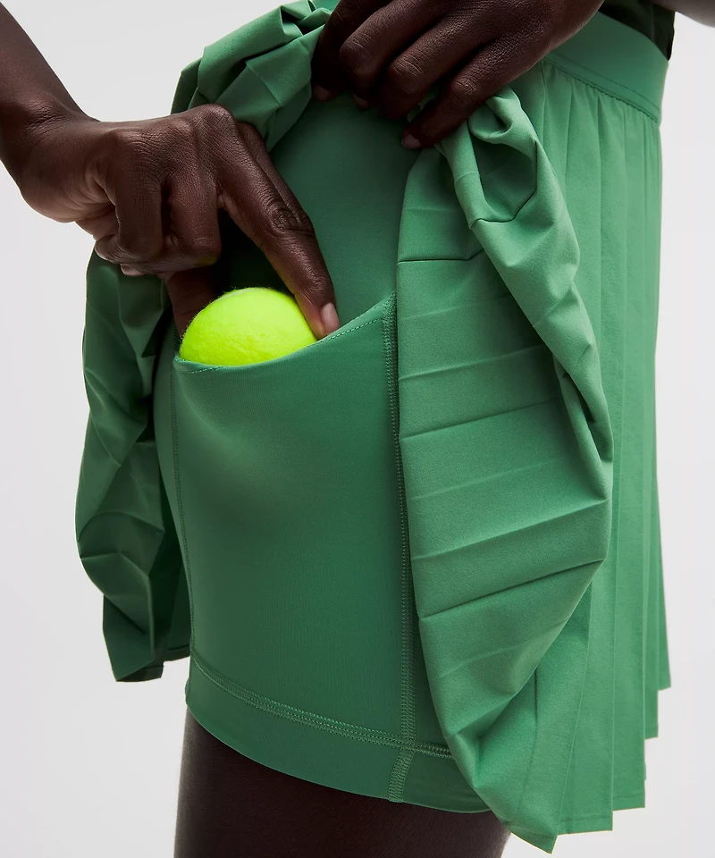 High-Rise Pleated Tennis Skirt *Long