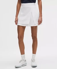 Water-Repellent Pleated High-Rise Golf Skirt
