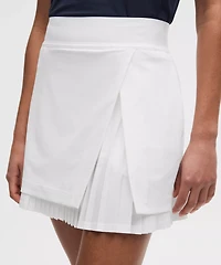 Water-Repellent Pleated High-Rise Golf Skirt