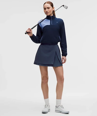 Water-Repellent Pleated High-Rise Golf Skirt