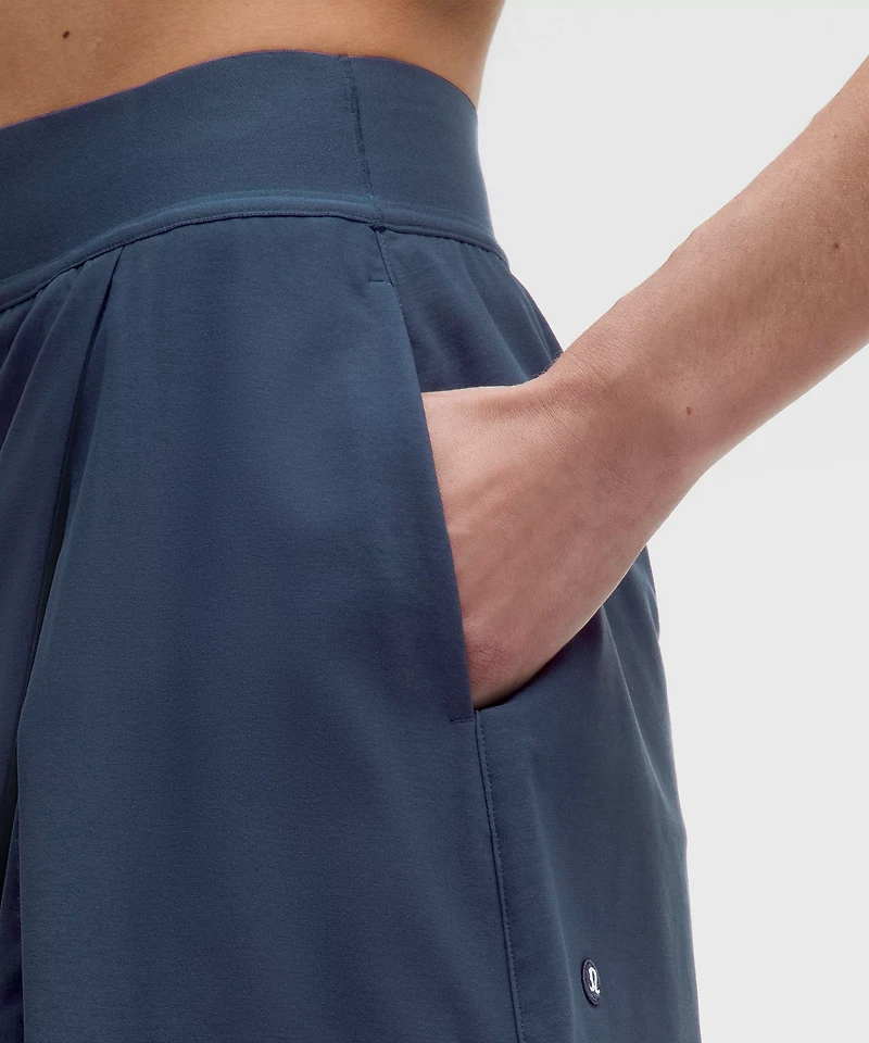 Water-Repellent Pleated High-Rise Golf Skirt