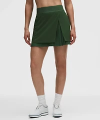 Water-Repellent Pleated High-Rise Golf Skirt